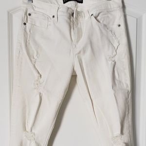 White Express Distressed denim jeans
